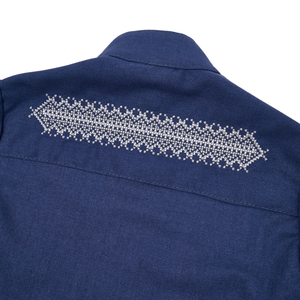 Вишиванка для хлопчика Twins Класична, р.98, темно-синій (88OT-К98-09) - Pampik - 3