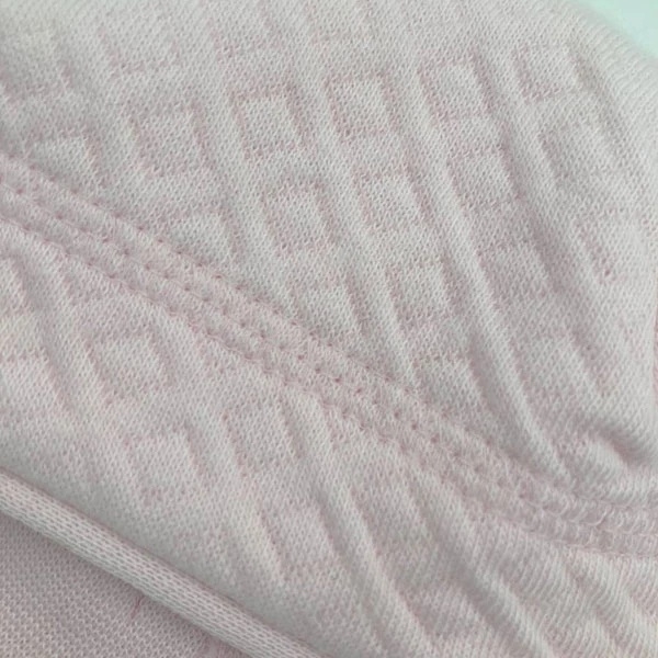 Шапочка двойная NL Baby на завязках, хлопок, 0-3 мес., розовый (046/33405) - Pampik - 3