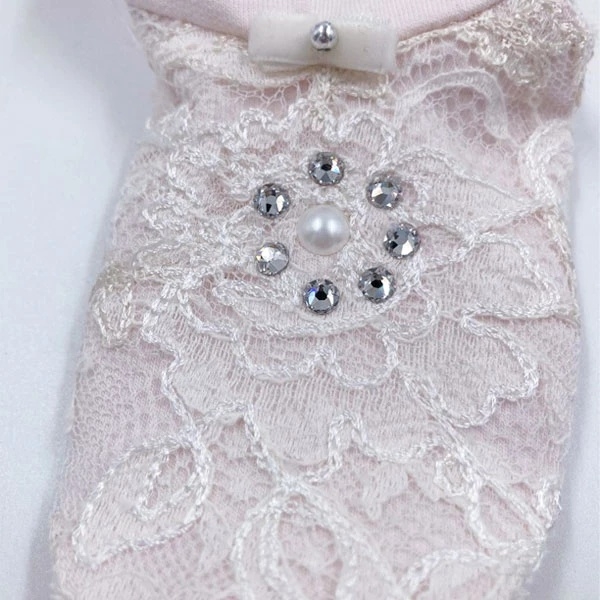 Ползунки NL Baby со Сваровски, р.62, пудровый (048/33399) - Pampik - 3