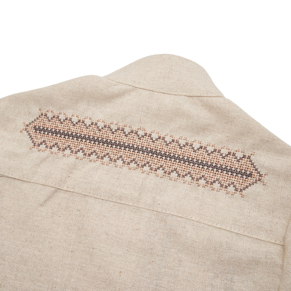 Вишиванка для хлопчика Twins Класична, р.98, бежевий (88OT-К98-02) - Pampik - 3
