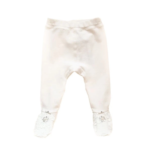 Повзунки NL Baby зі Сваровськи, р.56, бежевий (055/19239) - Pampik