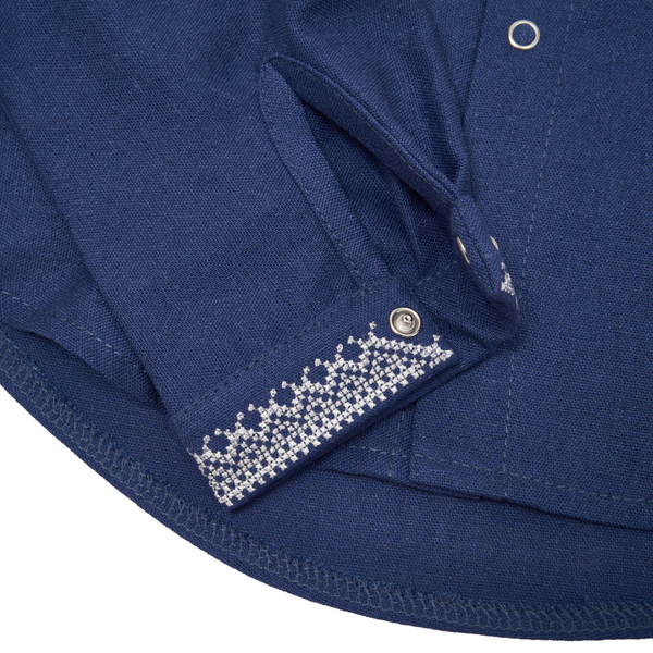 Вишиванка для хлопчика Twins Класична, р.98, темно-синій (88OT-К98-09) - Pampik - 4