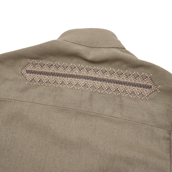 Вышиванка для мальчика Twins Классическая, р.116, хаки (88OT-К116-30) - Pampik - 3