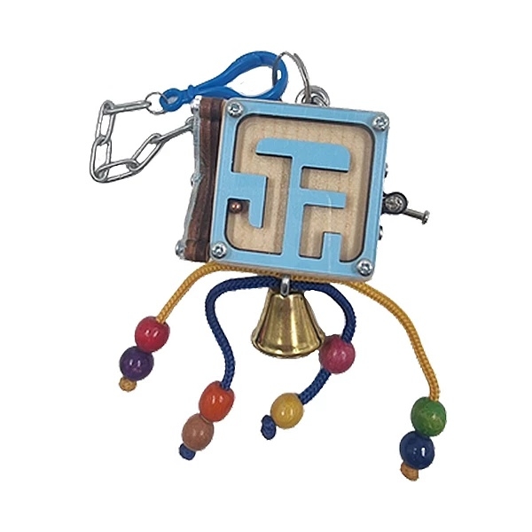 Іграшка дерев'яна NL Baby Актівіті Бізікуб, 4.75х4.75 см, натуральний (24371) - Pampik