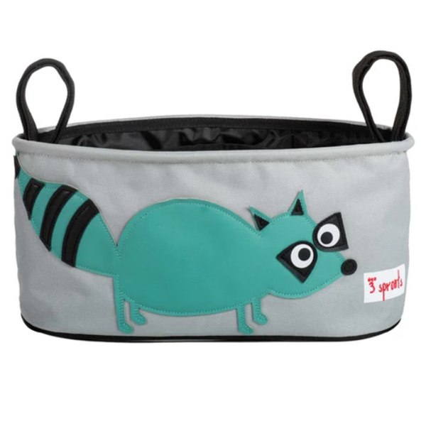 Органайзер на коляску 3 Sprouts Єнот, 15х32х13 см, сірий (ISORAC/17990) - Pampik