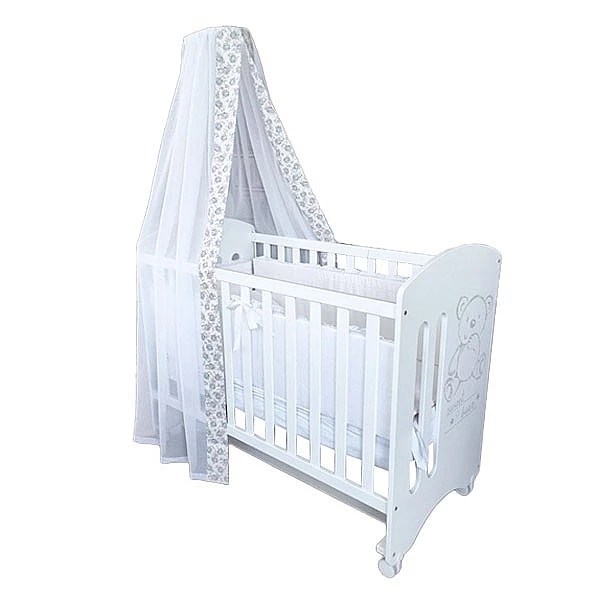 Балдахин NL Baby с цветами, 300х185 см, белый (830/32165) - Pampik - 2