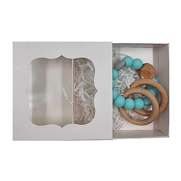 Прорізувач силіконовий NL Baby, бежевий з м'ятним (0000/37342) - Pampik - 3