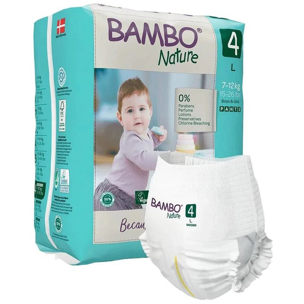 Еко Підгузки-трусики Bambo Nature Pants 4 (7-14 кг), 20 шт. - Pampik - 2