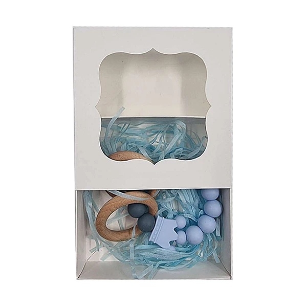 Прорезыватель силиконовый NL Baby, голубо-серый (0000/37339) - Pampik - 2