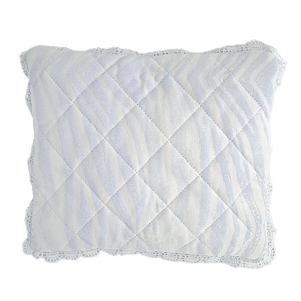 Бортик в кроватку NL Baby с подушками, 3-сторонний, 180х28 см, бело-голубой (143/26052) - Pampik - 3