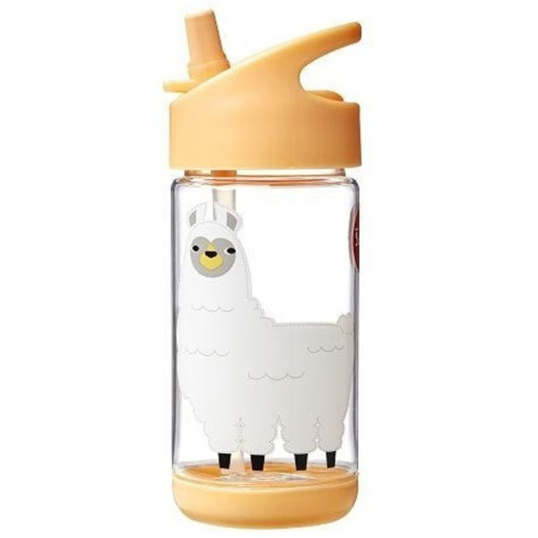 Пляшка для напоїв 3 Sprouts Лама, 350 мл, помаранчевий (IWBLLM/36228) - Pampik