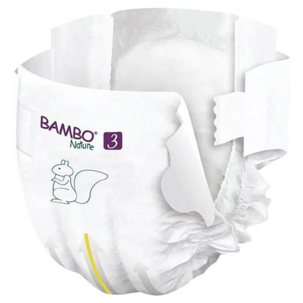Еко Підгузки на липучках Bambo Nature 3 (4-8 кг), 52 шт. - Pampik - 3
