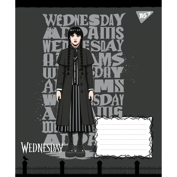 Тетрадь ученическая Yes Wednesday Школа Загадок А5, в линию, 24 листа, в ассортименте (768271) - Pampik - 6