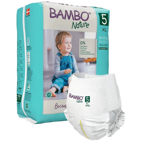 Еко Підгузки-трусики Bambo Nature Pants 5 (12-18 кг), 19 шт. - Pampik - 2