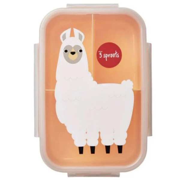 Контейнер для їжі 3 Sprouts Лама, помаранчевий (IBBLLM/36227) - Pampik