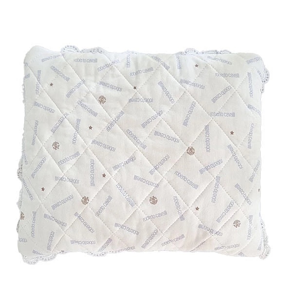 Бортик в кроватку NL Baby с подушками, 3-сторонний, 180х28 см, бело-голубой (143/26052) - Pampik - 4