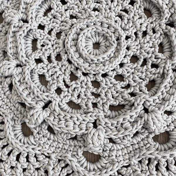 Коврик декоративный NL Baby Hand made, 75 см, серый (27543) - Pampik - 3