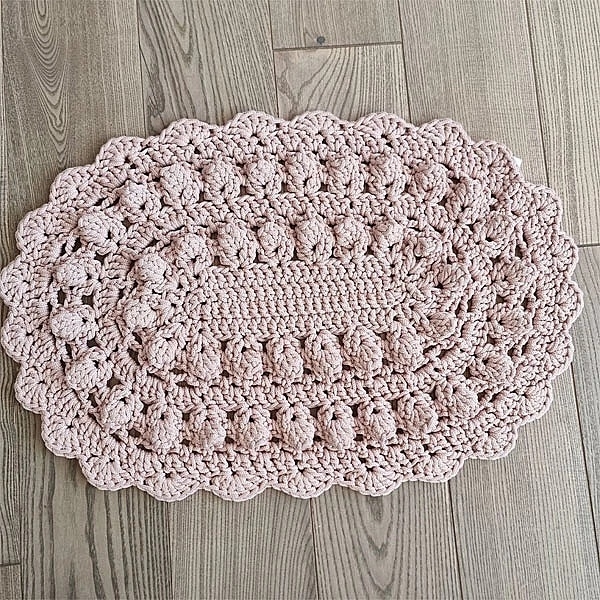 Коврик декоративный NL Baby Hand made, 77х52 см, пудровый (27530) - Pampik - 2