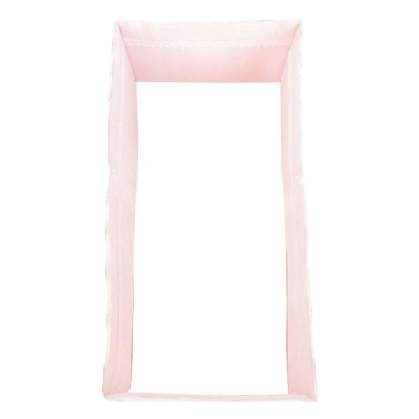 Бортик в кроватку NL Baby, 4-сторонний и декоративная подушка, 40х30 см, розовый (873+929/33259) - Pampik