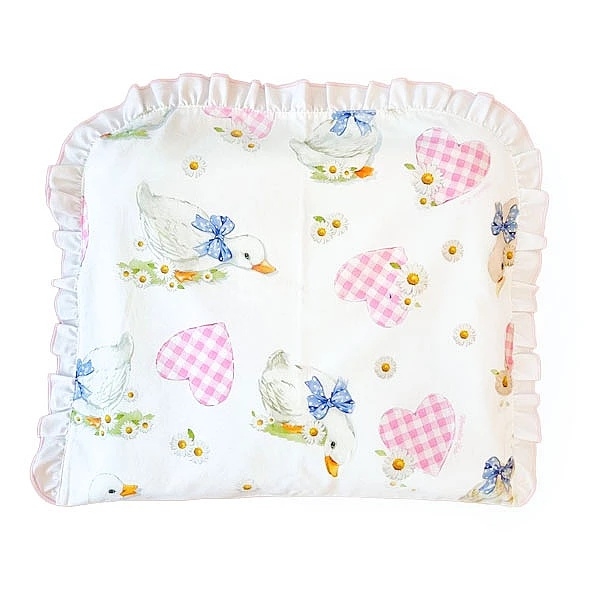 Набір NL Baby Cododo: комплект постільної білизни, 80х80 см + бортик у ліжечко, 166х20 см, біло-рожевий (865/32593) - Pampik - 2