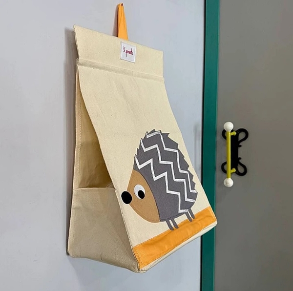 Органайзер для підгузків 3 Sprouts Їжак, бежевий з сірим (UDCHED/22269) - Pampik - 3