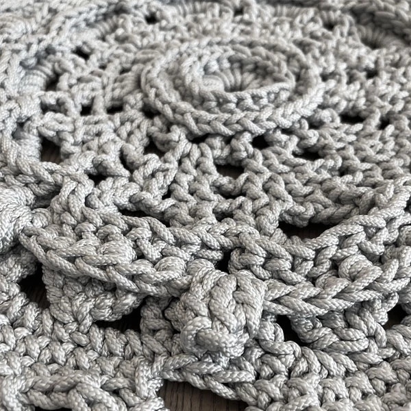 Коврик декоративный NL Baby Hand made, 75 см, серый (27543) - Pampik - 4