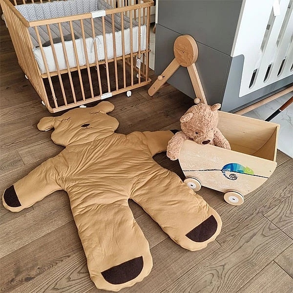 Килимок NL Baby, бавовняний, 150 см, коричневий (26031) - Pampik - 5