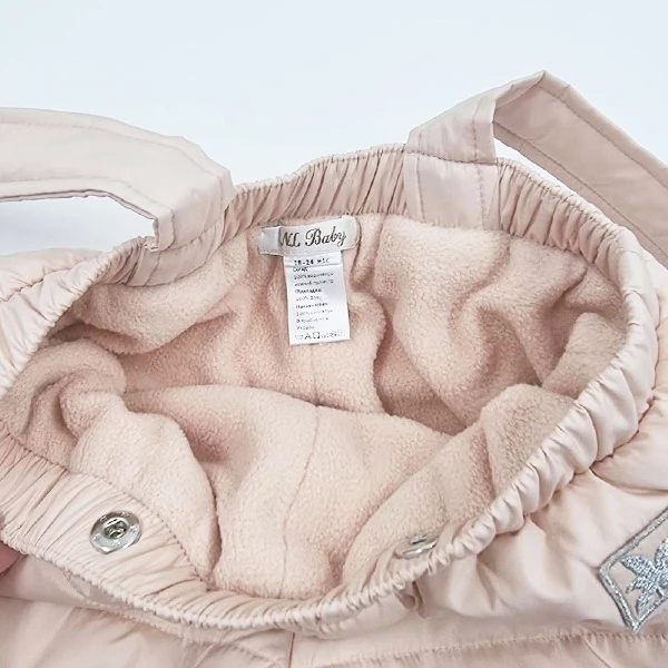 Комбінезон роздільний NL Baby, з хутром, 18 місяців, персиковий (553/36634) - Pampik - 6