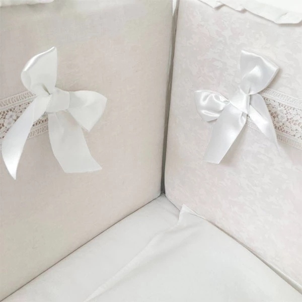 Бортик у ліжечко NL Baby, 4-сторонній, білий (820+927/33102) - Pampik - 2