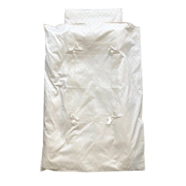 Комплект постільної білизни NL Baby, 140х100 см,молочний (870+922/032726) - Pampik