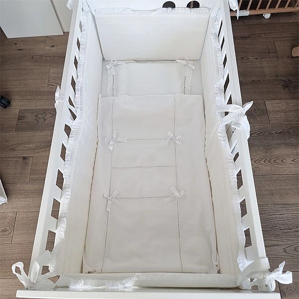 Бортик у ліжечко NL Baby, 4-сторонній, білий (818+923/32402) - Pampik - 4