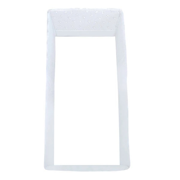 Бортик в кроватку NL Baby, 4-сторонний, бело-серый (874+875/033296) - Pampik