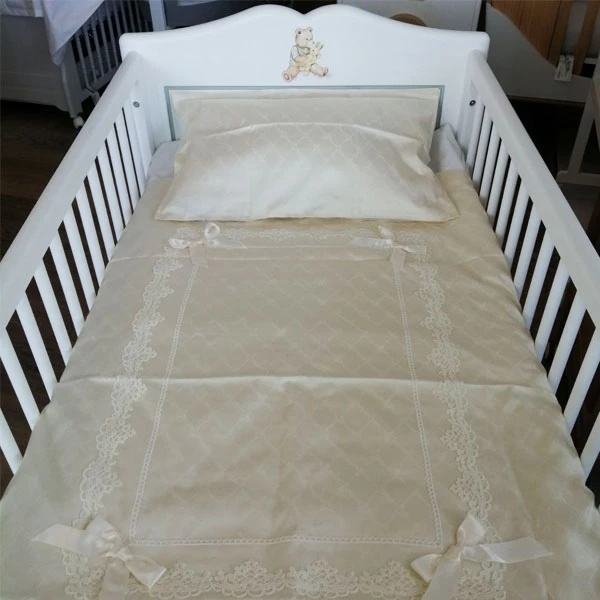 Комплект постільної білизни NL Baby, 140х100 см,молочний (870+922/032726) - Pampik - 2