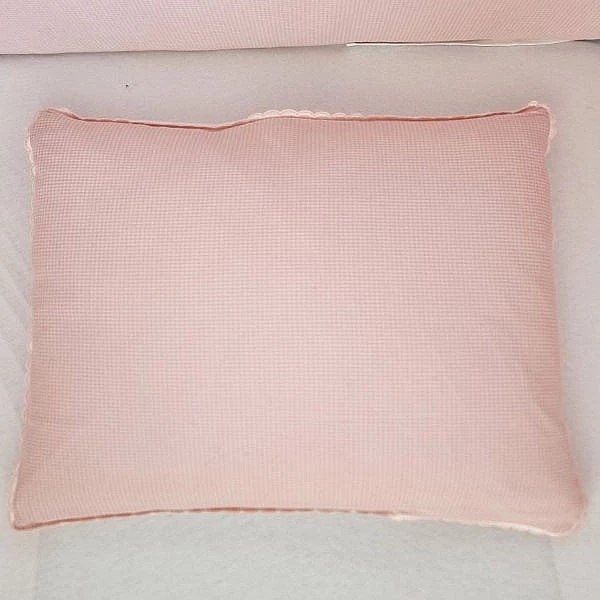 Бортик в кроватку NL Baby, 4-сторонний и декоративная подушка, 40х30 см, розовый (873+929/33259) - Pampik - 2