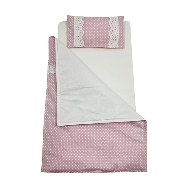 Іграшкова постільна білизна NL Baby для ліжечка 40х21 см, рожевий (878/37522) - Pampik - 2