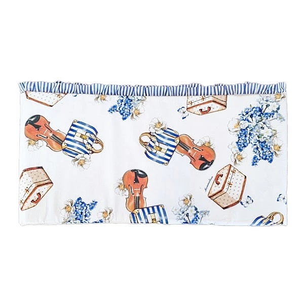 Набір NL Baby Monnalisa: комплект постільної білизни, 135х100 см + бортик у ліжечко, 180х30 см, біло-синій (841/28430) - Pampik - 5