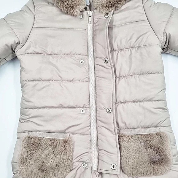 Комбинезон NL Baby, био-пух, 18 месяцев, бежевый (558/37302) - Pampik - 3