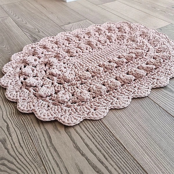 Коврик декоративный NL Baby Hand made, 77х52 см, пудровый (27530) - Pampik - 3