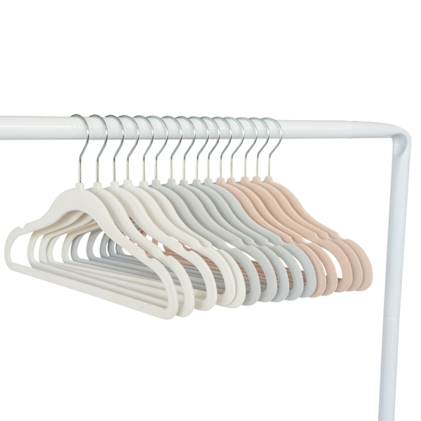 Набір вішалок 3 Sprouts, 15 шт., білий/сірий/бежевий (IHVCGH/38056) - Pampik - 2