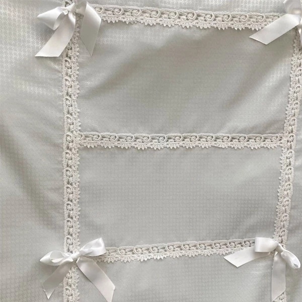 Комплект постільної білизни NL Baby, 140х100 см, сіро-блакитний (832+907/29658) - Pampik - 4