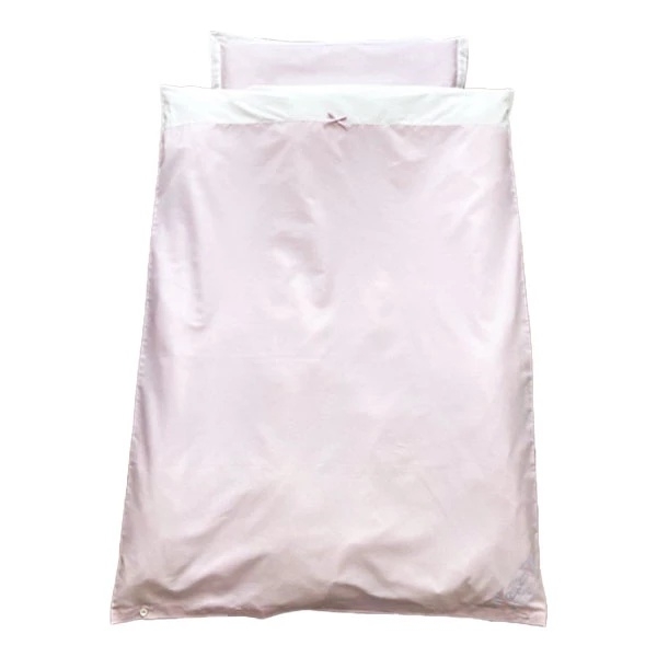 Комплект постільної білизни NL Baby в клітинку, 135х100 см, рожевий (803/23331) - Pampik