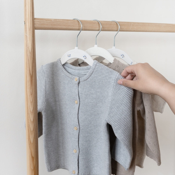 Набір вішалок 3 Sprouts Квіти, 15 шт., білий (IHVMBC/38058) - Pampik - 4