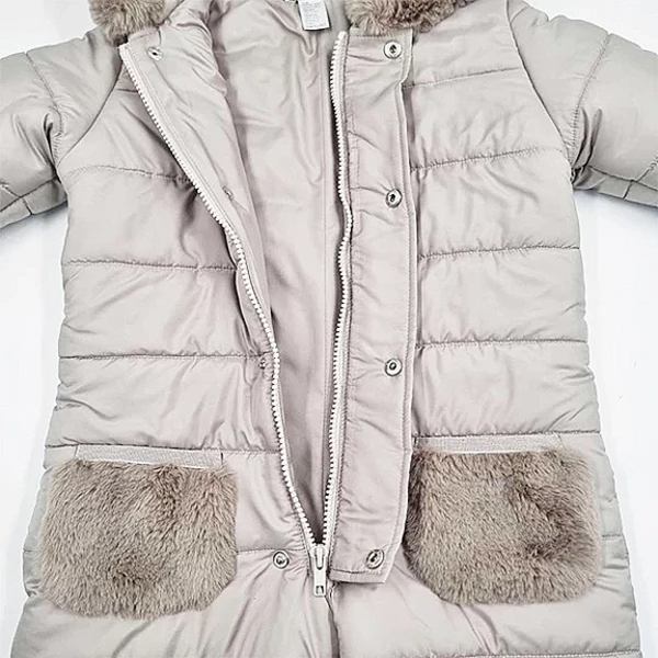 Комбинезон NL Baby, био-пух, 18 месяцев, бежевый (558/37302) - Pampik - 4