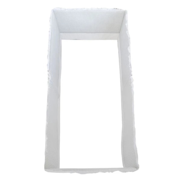 Бортик у ліжечко NL Baby, 4-сторонній, біло-сірий (859/32147) - Pampik