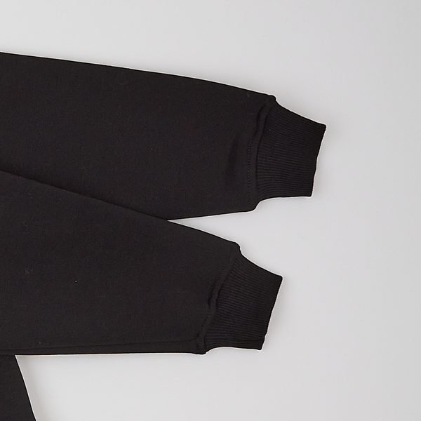 Спортивний костюм на флісі Garnamama Oversize sport zip штани зі шнурком 140 Чорний (1043674.1408681) - Pampik - 2