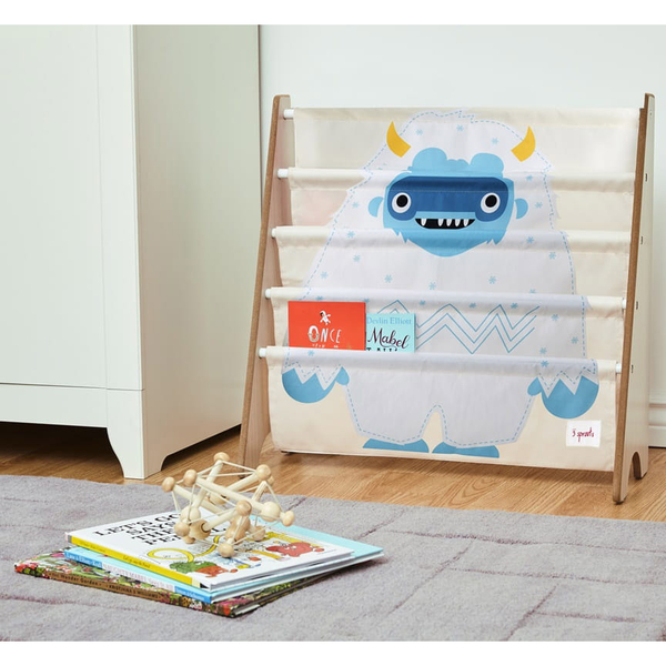 Стелаж для зберігання книг 3 Sprouts Єтті, 61х62х25 см, бежевий з білим (IRKYET/36213) - Pampik - 2