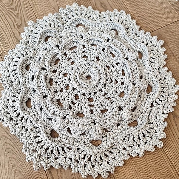 Коврик декоративный NL Baby Hand made, 75 см, серый (27543) - Pampik - 2