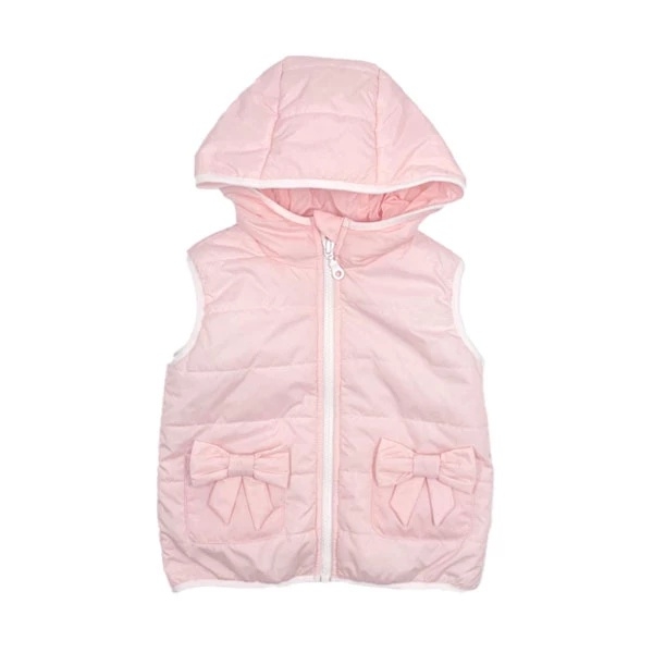 Жилет з капюшоном NL Baby, синтепух, 2-3 роки, світло-рожевий (564/37135) - Pampik