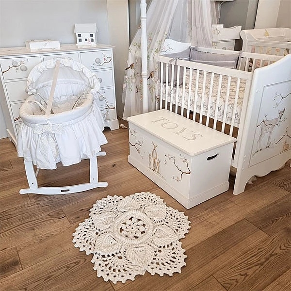 Коврик декоративный NL Baby Hand made, 75 см, белый (27544) - Pampik - 5