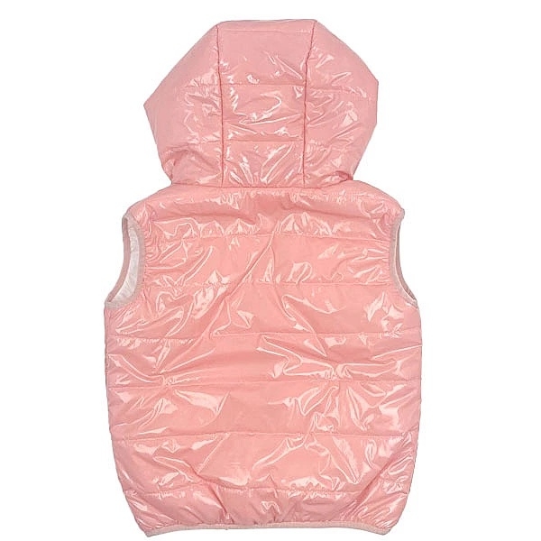 Жилет з капюшоном NL Baby, синтепух, 4-5 років, рожевий (563/37130) - Pampik - 2